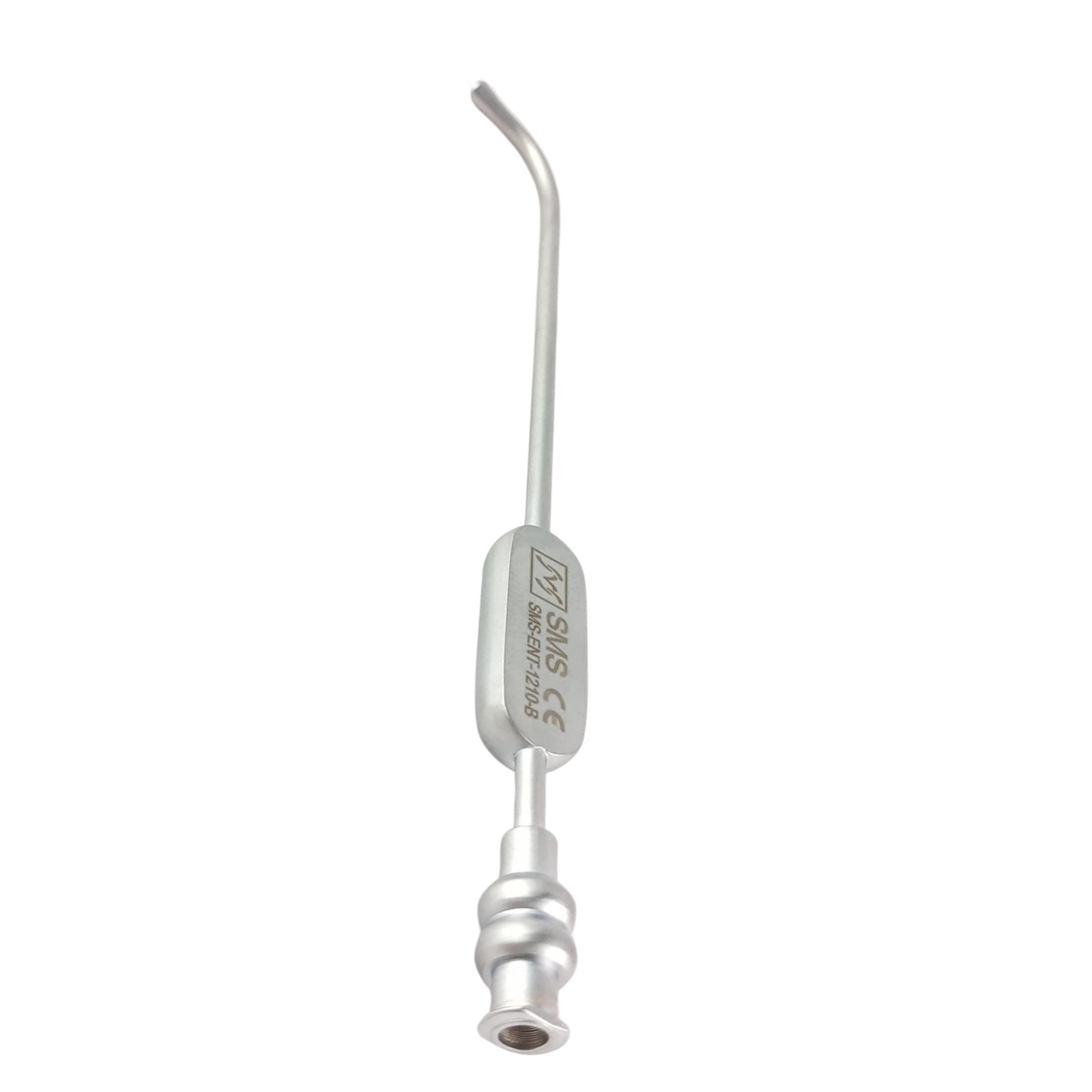 Medical J Sucker Eicken Suction Tube Luer Lock Short Curved 12.5cm , 3mm