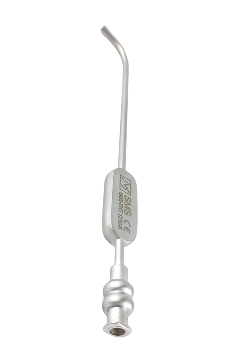 Medical J Sucker Eicken Suction Tube Luer Lock Short Curved 12.5cm , 3mm