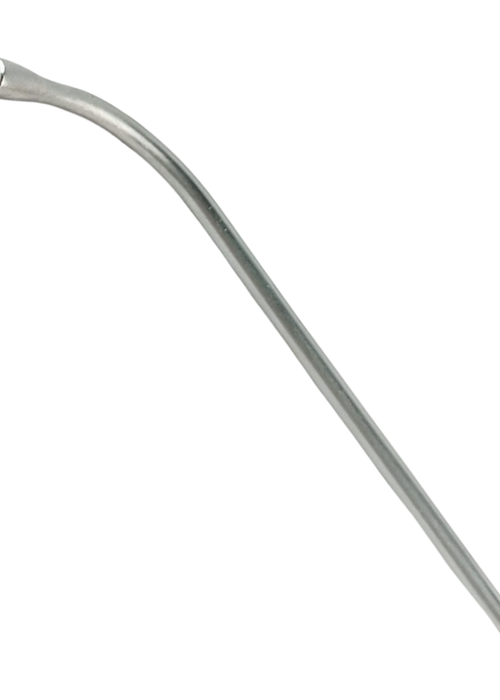 Medical J Sucker Eicken Suction Tube Luer Lock Short Curved 12.5cm , 3mm