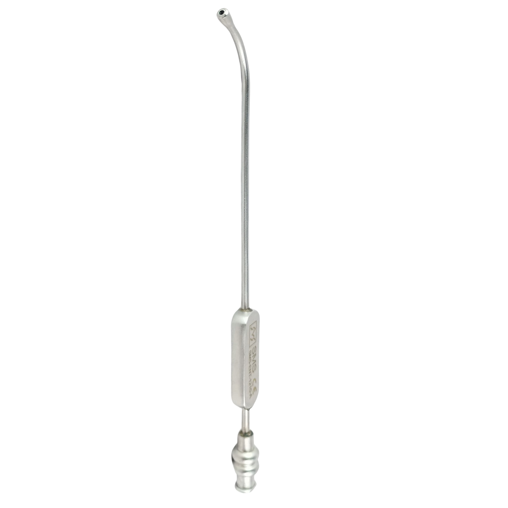 Medical J Sucker Eicken Suction Tube Luer Lock Short Curved 12.5cm , 3mm