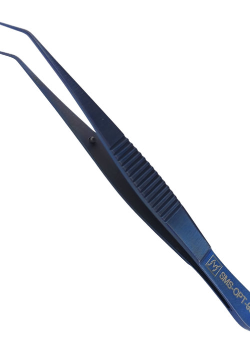 Troutman Rectus Forceps Angled 1x2 teeth Titanium 106 mm