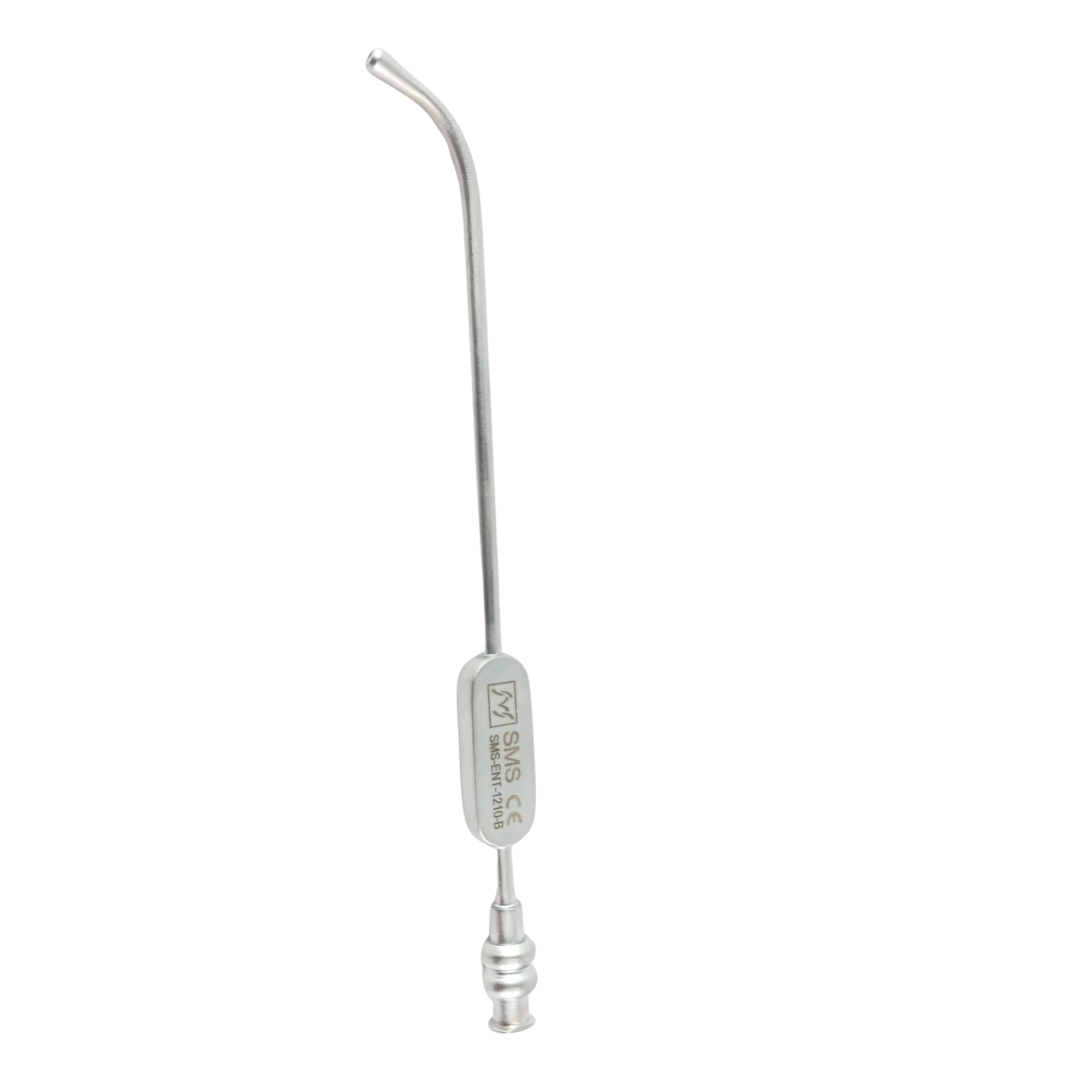 Medical J Sucker Eicken Suction Tube Luer Lock Short Curved 12.5cm , 3mm