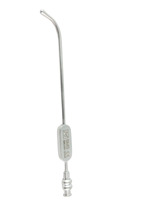 Medical J Sucker Eicken Suction Tube Luer Lock Short Curved 12.5cm , 3mm