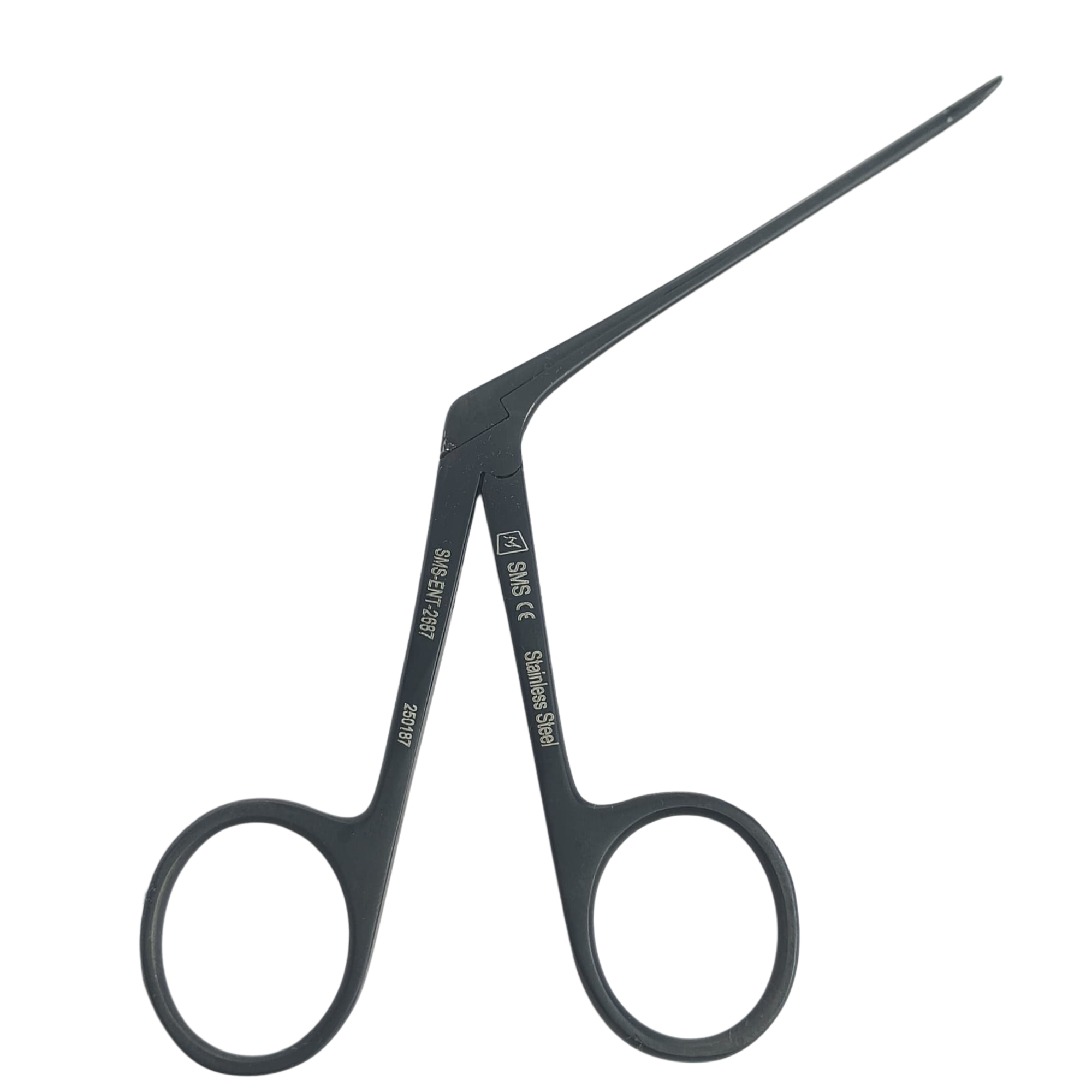 Medical Hartman Crocodile Forceps Black Coated, Size : VATR 3x0.5mm , 70mm