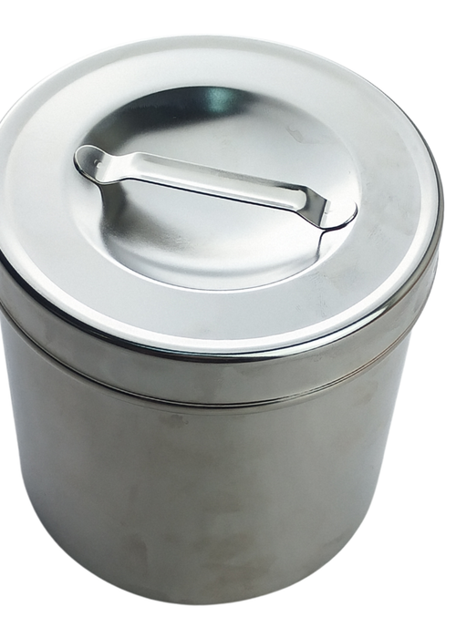 Stainless Steel Medical Dressing Jar With Cover
