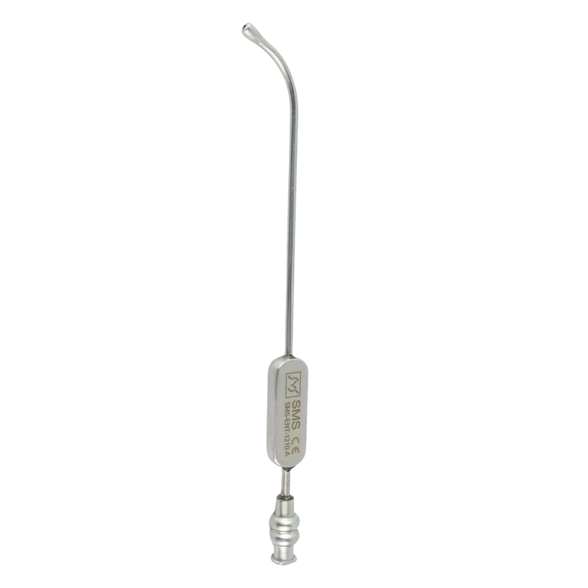 Medical J Sucker Eicken Suction Tube Luer Lock Short Curved 12.5cm , 3mm