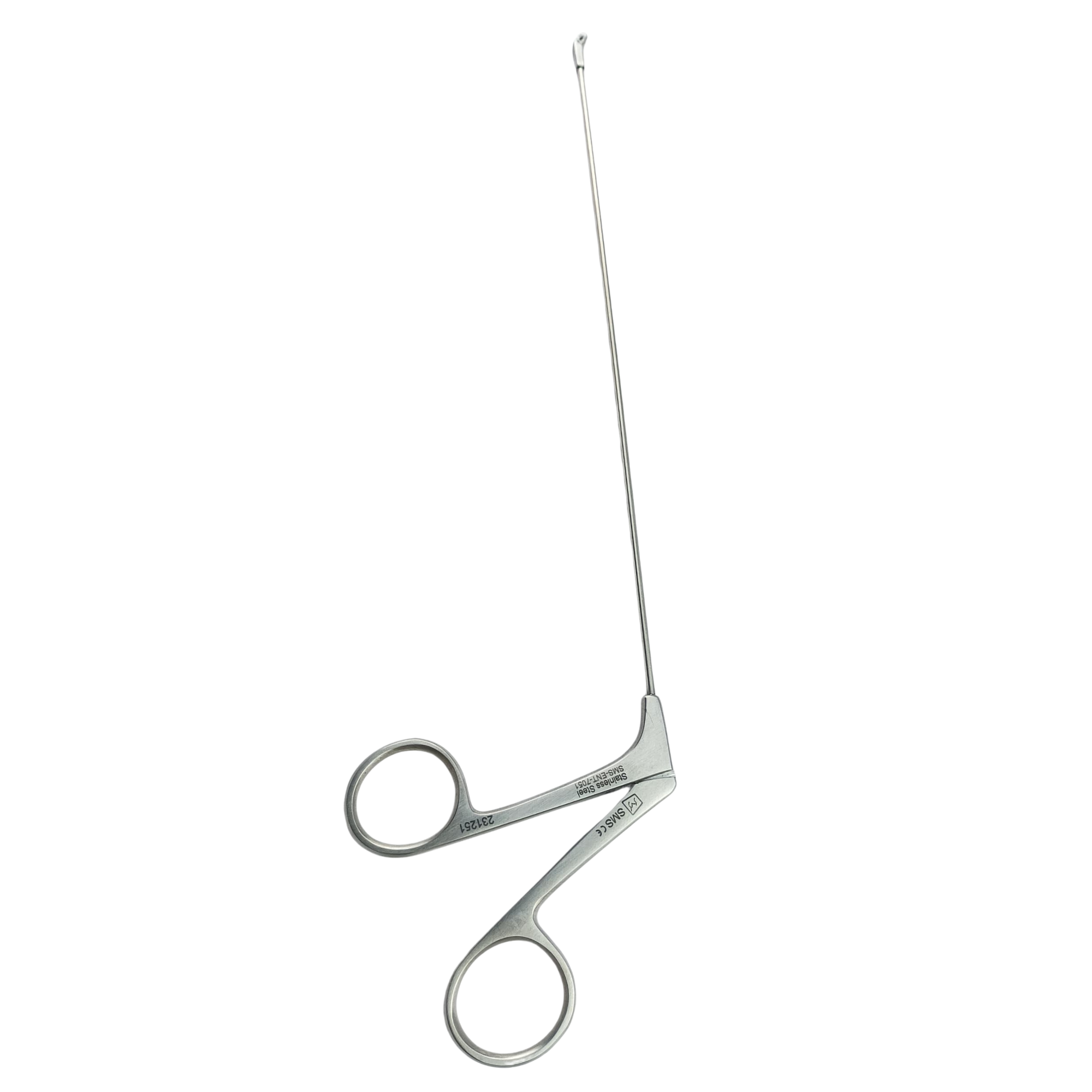 Mushroom Punch Circular Sinoscopy Cutting punch , Angled 65° , 3.5mm Bite , Length 7 1/4
