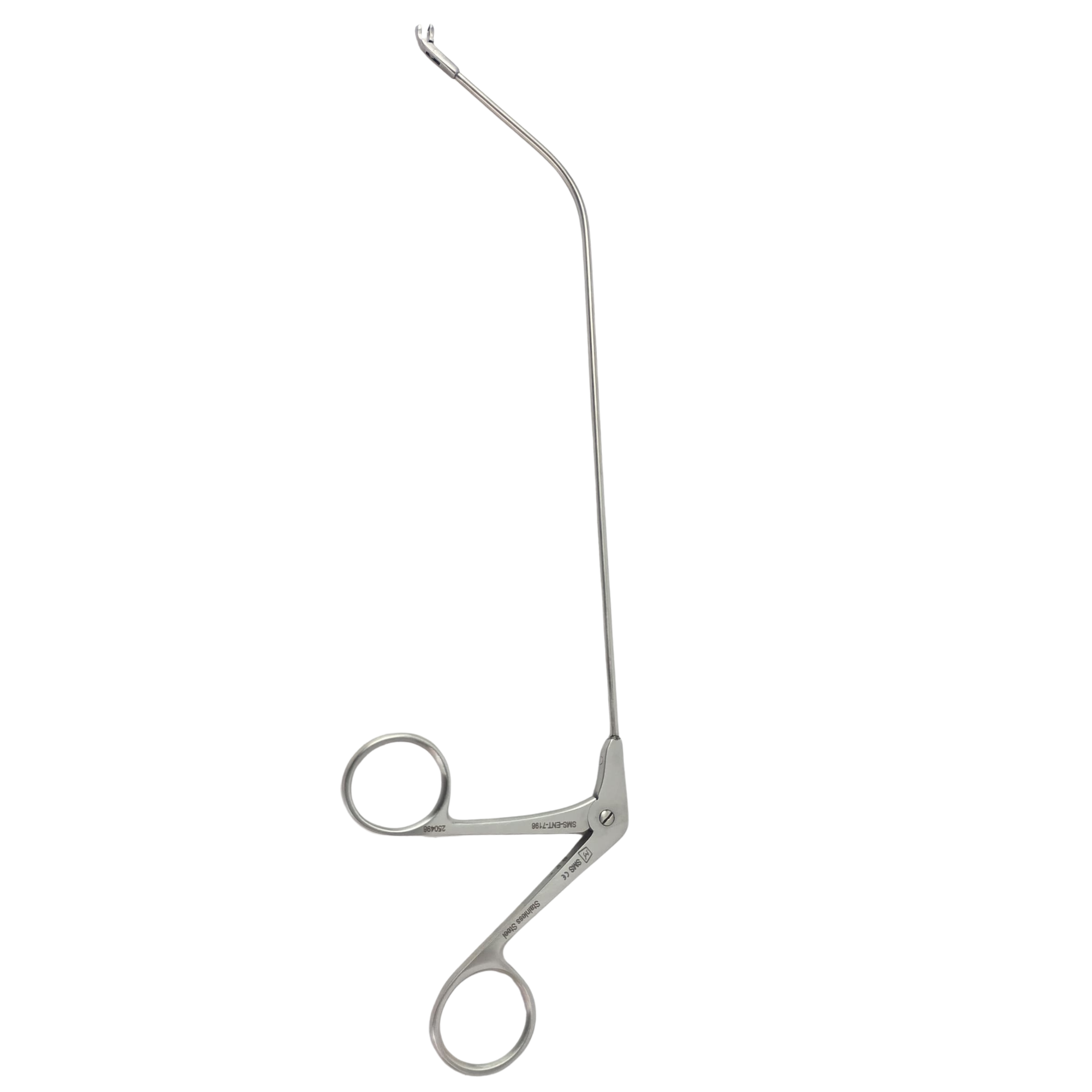 Laryngeal Forceps , Curved Rigth , Shaft Size 17cm
