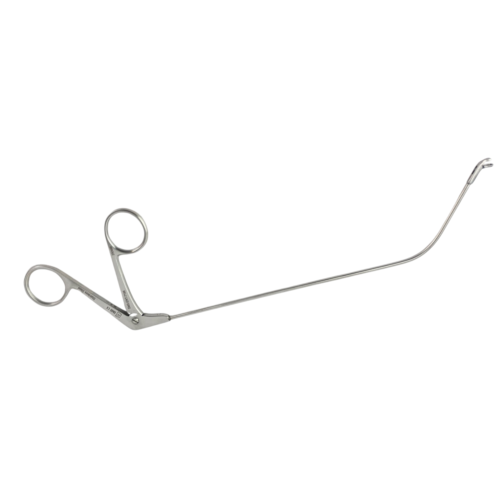 Laryngeal Forceps , Curved Rigth , Shaft Size 17cm