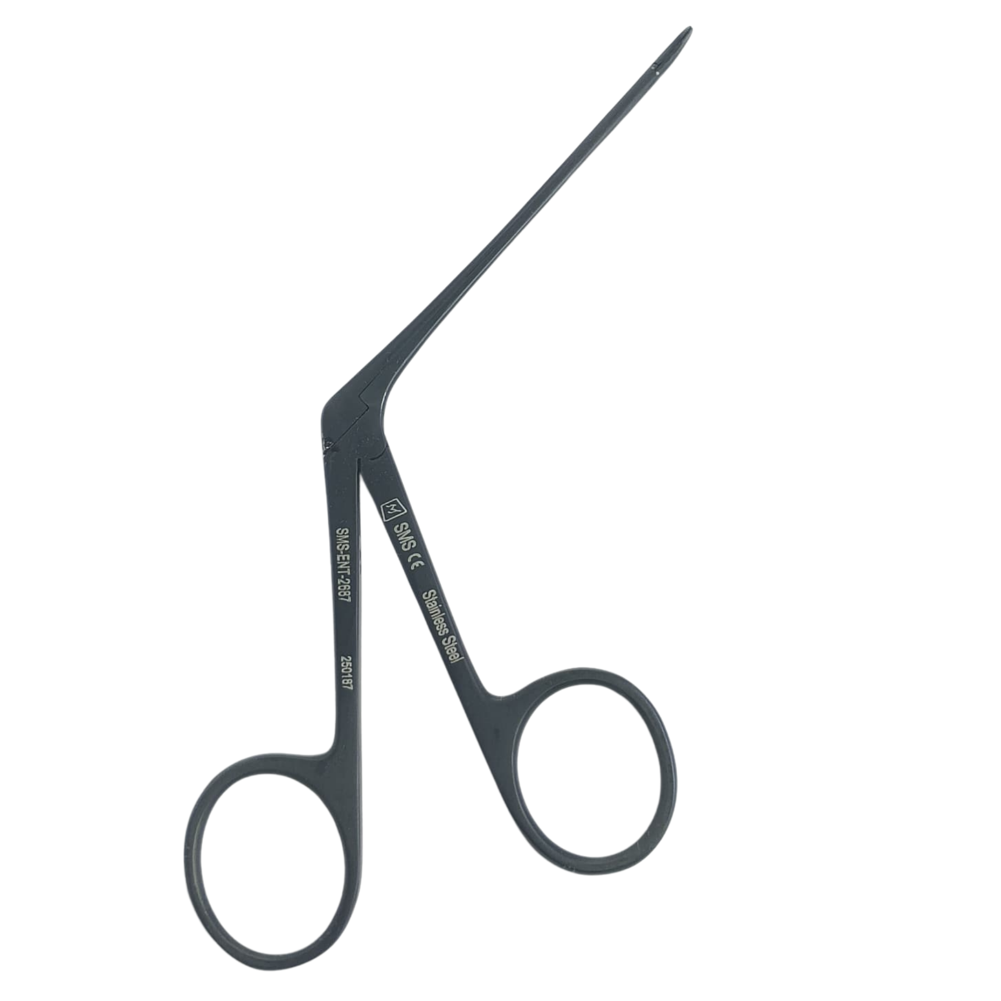 Medical Hartman Crocodile Forceps Black Coated, Size : VATR 3x0.5mm , 70mm