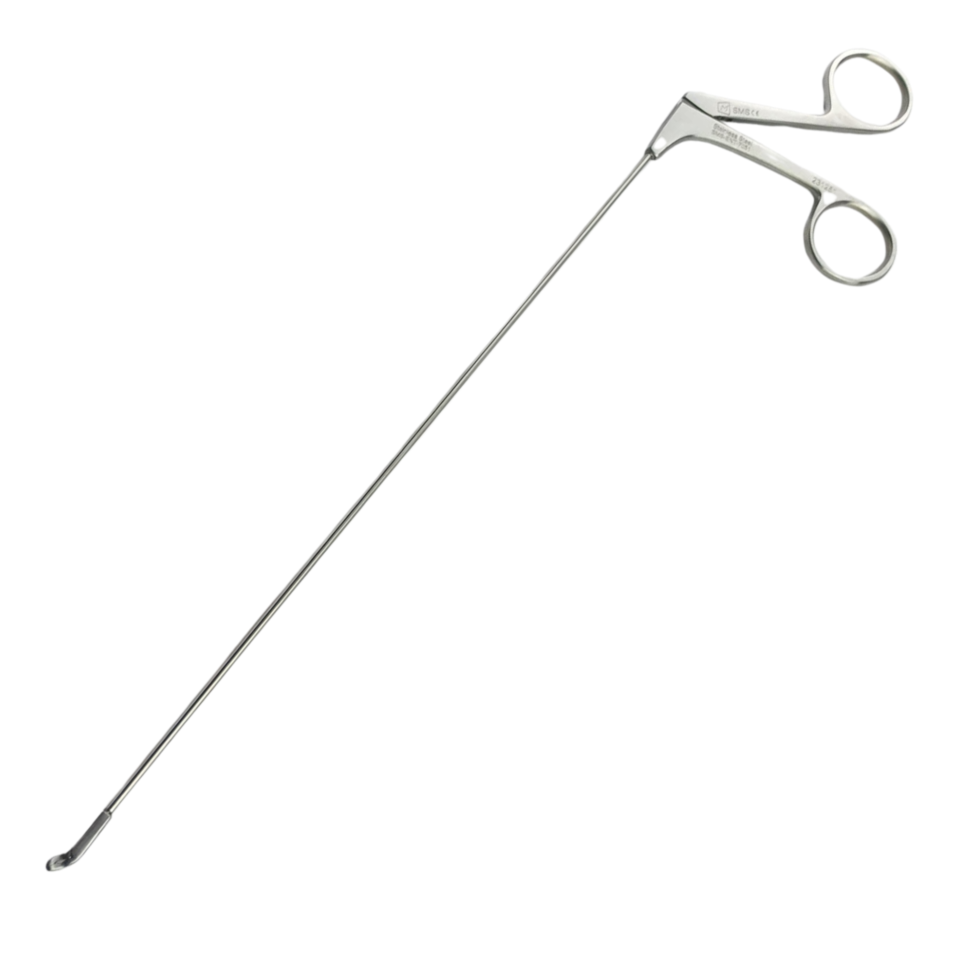 Mushroom Punch Circular Sinoscopy Cutting punch , Angled 65° , 3.5mm Bite , Length 7 1/4