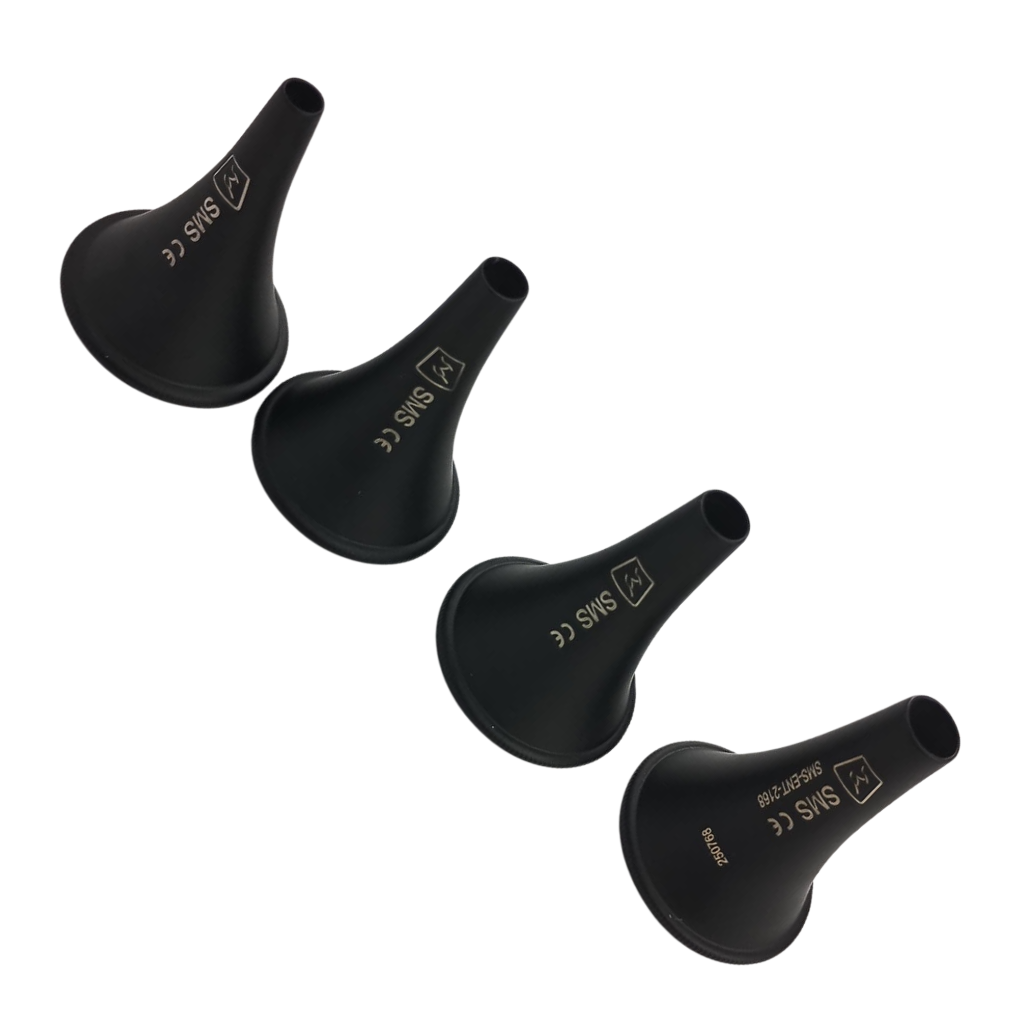 Hartmann Ear Specula, Black Chromium Plated , Set : Fig. 1-4