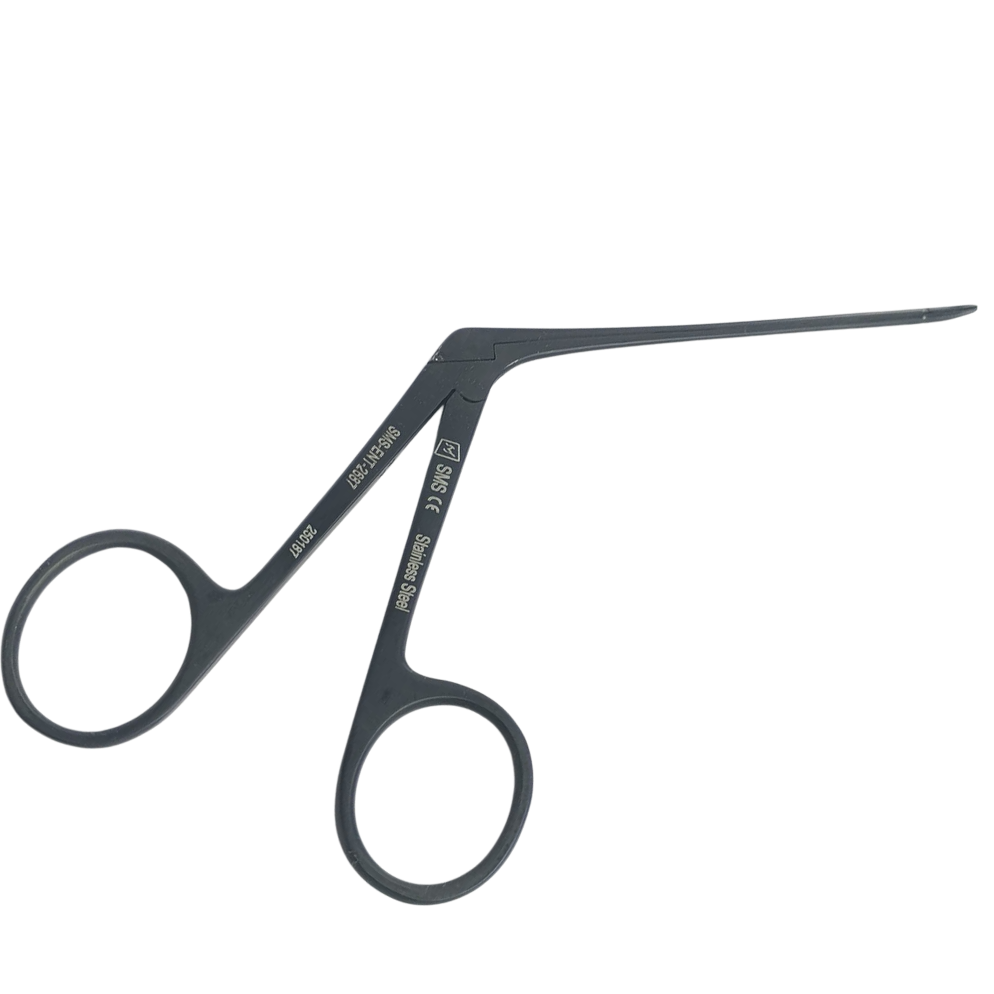 Medical Hartman Crocodile Forceps Black Coated, Size : VATR 3x0.5mm , 70mm