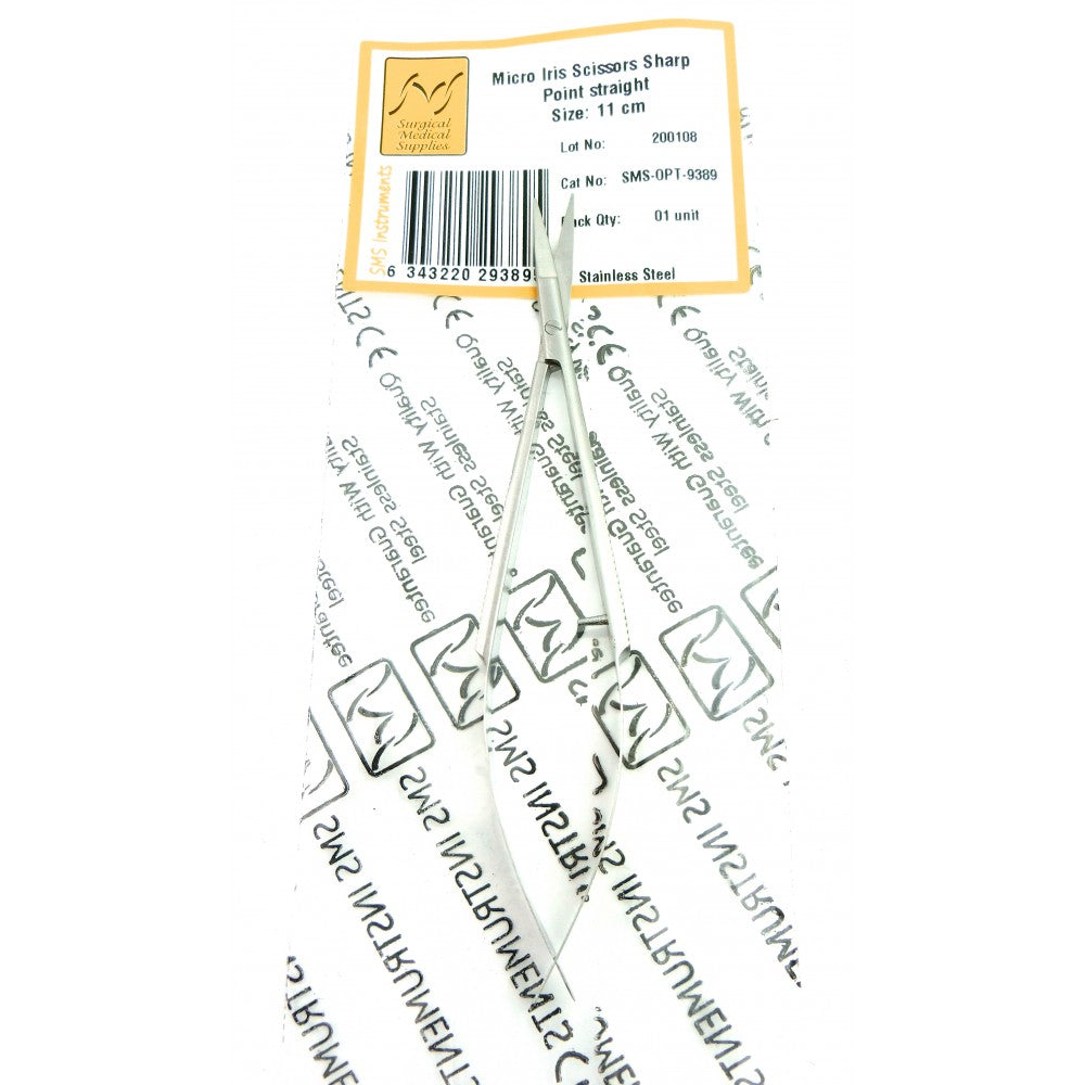 Micro Iris Scissors Sharp Point Curved 11 cm