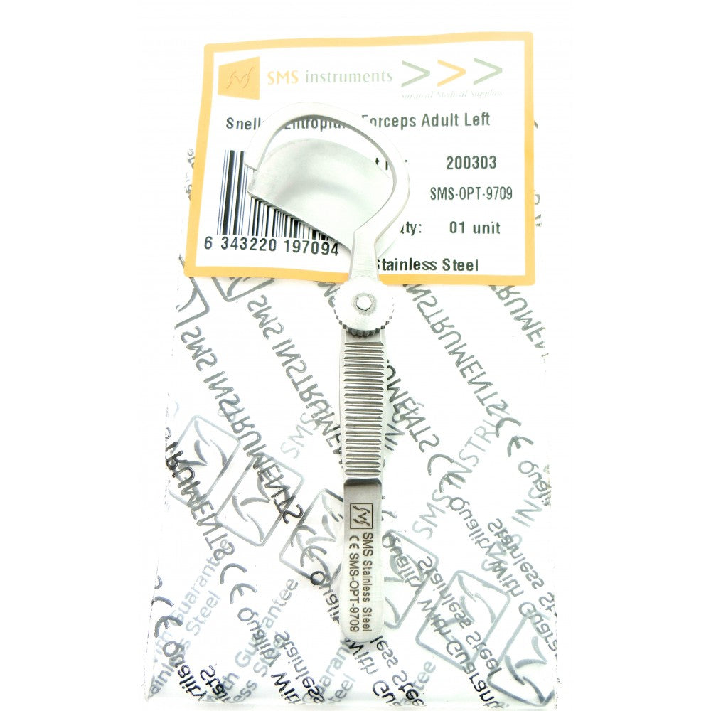 Snellen Entropium Forceps Adult left 10 cm