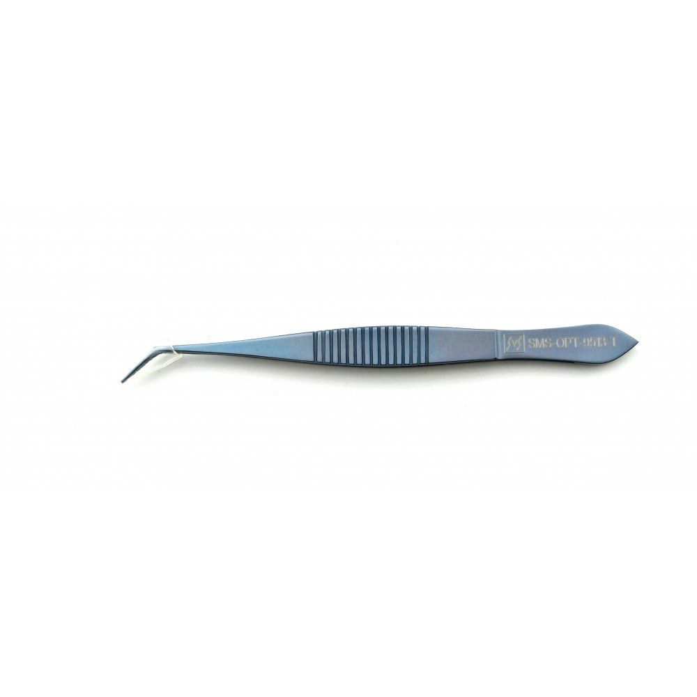 Troutman Rectus Forceps Angled 1x2 teeth Titanium 106 mm