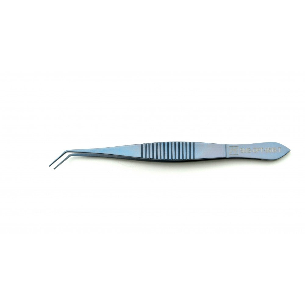 Troutman Rectus Forceps Angled 1x2 teeth Titanium 106 mm