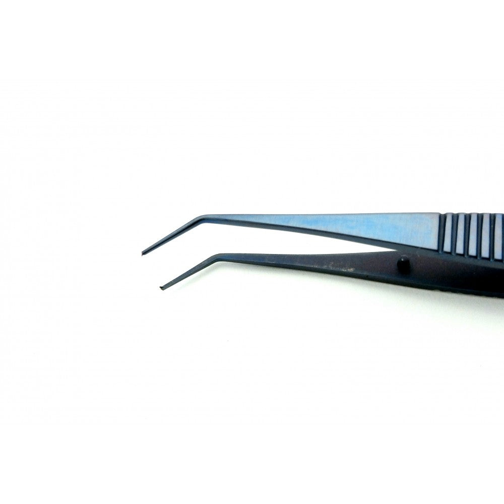 Troutman Rectus Forceps Angled 1x2 teeth Titanium 106 mm