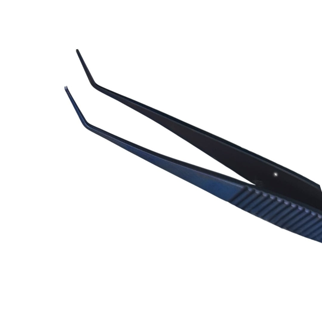 Troutman Rectus Forceps Angled 1x2 teeth Titanium 106 mm